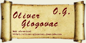 Oliver Glogovac vizit kartica